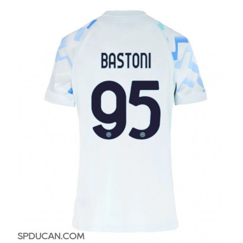 Zenski Nogometni Dres Inter Milan Alessandro Bastoni #95 Gostujuci 2025-26 Kratak Rukav